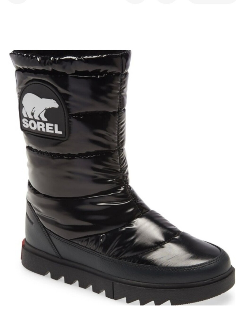 Sorel Joan Of Artic Black Puffer Snow Boot Size 8.5